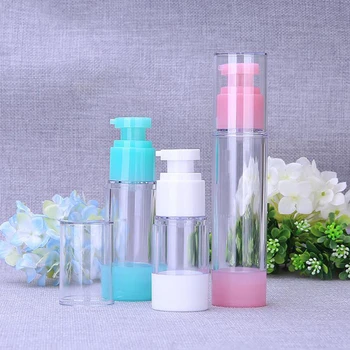 Goale de Plastic Cosmetice Sticla de 15 ml 30 ml 50 ml de Călătorie Lichid Sticle Transparente Airless Pompe de Vid Recipient 100buc/lot