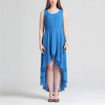 Noi de Vara femei rochie casual, de culoare bomboane sifon sexy rochie de petrecere de moda rochie Asimetrica платье vestidos mujer verano 2021
