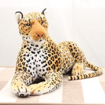 133cm Mari Cool mint Leopard Perna plină de viață Simulat Animale Copii model muntele decor umplute papusa de Plus jucarii pentru Copii cadouri
