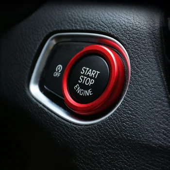 Motor auto start stop button inel Cheie de mașină Butonul Start Acoperire Decor Autocolant Pentru BMW 1/2/3 serie F20 F21 F30 X1 F48 Accesorii