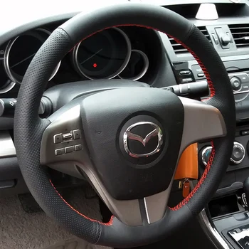 DIY Personalizat Piele Alcantara Carbon Fible Masina Capac Volan Pentru Mazda 3, Mazda 6 Xingcheng Accesorii Auto Interior