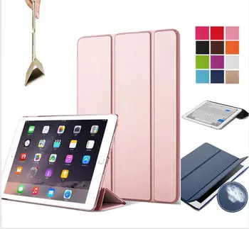 SUREHIN de calitate Frumos cover pentru apple iPad air caz capacul transparent tare din spate subțire de aer 1 din piele smart case pentru ipad 5 acopere