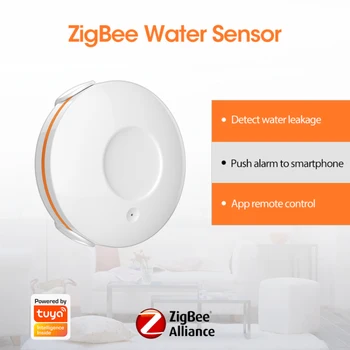 Tuya ZigBee Smart Home Senzor De Scurgere A Apei Wireless Inundații Detector De Detectare A Scurgerilor De Apă De Alertă De Nivel De Apă Overfl De Securitate