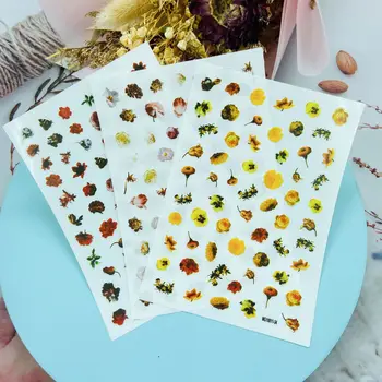 Noi Înflorit Flori de Model de Unghii Autocolante Auto-adezivă de Transfer Decalcomanii Slider 3D DIY Abilități de Decoratiuni de Unghii Manichiura Pachet