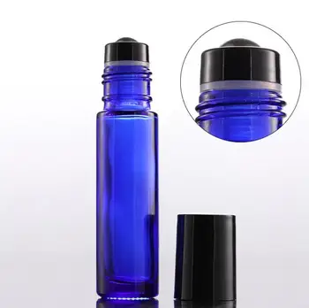 10 ml Roll-On Sticle Goale Clar Maro Albastru Roller Minge de Metal Sticlă Pentru Ulei Esential E Parfum Lichid SN481