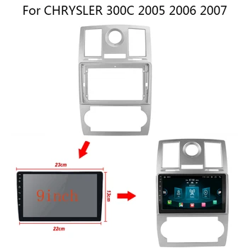 9 in marele ecran 2 Din android Radio Auto Fascia Cadru Pentru Chrysler 300C 2004 - 2010 mașină Ornamental al panoului de Bord Panoul de Kit