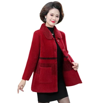 2021New Toamna Iarna Femei Nurca lână Pulover Cardigan Femei coreene Tricotate Sacou Femei Casual Scurte articole de Îmbrăcăminte exterioară pentru Femei