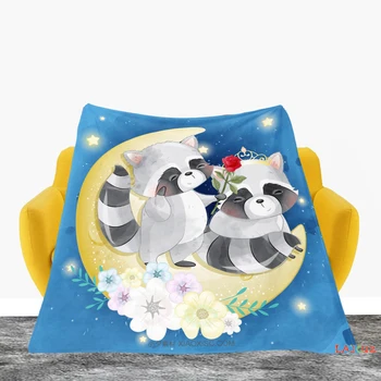 Desen animat Animale Flanel Arunca Pătură Drăguț de Pluș Pături de Lână pentru Canapea Pătură Fete Copilul de Cadouri lenjerie de Pat Cuvertura de pat