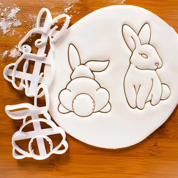De paști Tăietori Cookie Ouă de Paști Bunny Biscuit Relief Mucegai de Copt Instrument DIY Manual Biscuit Timbru Mucegai Gadget-uri de Bucătărie