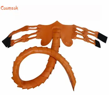 Cosmask Halloween Scorpion Masca Noua Facehugger Masca Extraterestru Legământ Gheare De Insecte Xenomorph Hugger Costum Fata Worm Mască De Latex