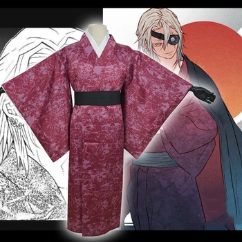 Anime, Benzi Desenate Demon Slayer Kimetsu Nu Yaiba Costume Cosplay Uzui Tengen Cosplay Costum Kimonouri Uniformă Haine Barbati Costume