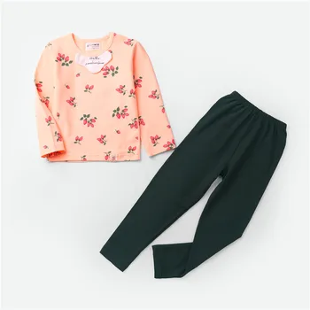 Copii de primăvară și de toamnă bumbac acasă băiat și fată pijamale confortabile haine de toamna pantaloni lungi de desene animate