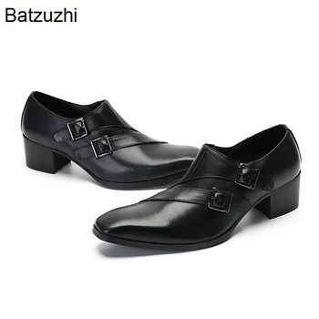 Batzuzhi Mens Pantofi 2022 Nou Manual de Înaltă Calitate din Piele Rochie Pantofi pentru Bărbați Negru Pantofi de Afaceri, Mare, Mărimi 38-47!