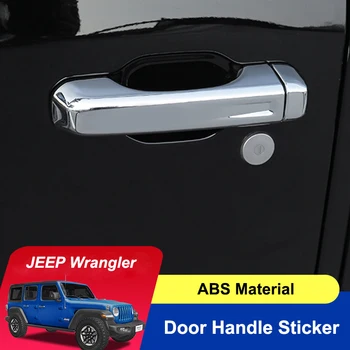 QHCP Exterior Ușă Laterală Mâner Mâner Hayon Autocolant Decorativ potrivit Pentru Jeep Wrangler JL 2018-2021 Auto-styling Accesoriu