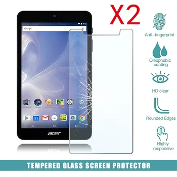 2 buc Tableta Temperat Pahar Ecran Protector de Acoperire pentru Acer Iconia One 7 B1-780 Calculator Comprimat Temperat Folie Ecran