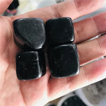 Naturale cristal negru obsidium piatră prețioasă piatră naturală minerală de tăiere și lustruire este folosit pentru vindecarea chakrelor 4pc