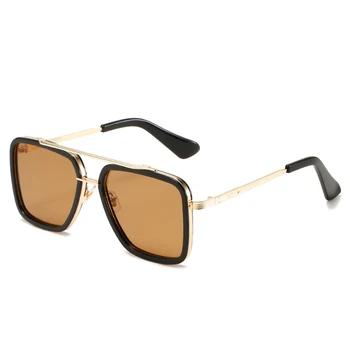 Moda de Lux pentru Femei Vintage pentru Bărbați ochelari de Soare Patrati de Înaltă Calitate, Design Clasic Tendință de sex Masculin Doamnelor de Conducere Auto Metal UV400 Ochelari