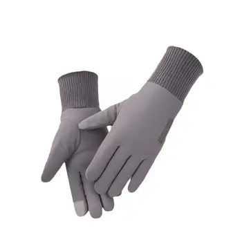 Mănuși pentru bărbați de Iarnă Cald, Plus Fleece Îngroșat Impermeabil Ecran Rulează Windproof Mănușă Termică Lână Mănuși pentru Schiat S3X2