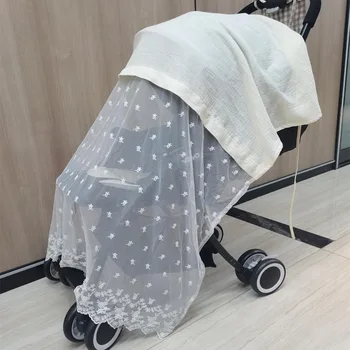 130*100cm Sistem de Călătorie Copil Plasă de Țânțari Capac Protecție pentru Carucior Copii Buggy Car Pat cu Elastic Moale Plasă Net