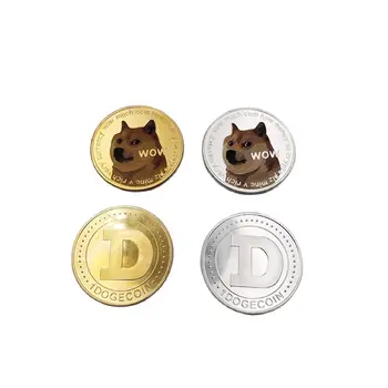 Amuzant Dogecoin Aur Monede Comemorative De Argint Colectie Wow Câine Model De Suveniruri Acasă Decorare Meserii Desktop Ornamente Cadou