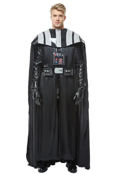 Film Darth Cosplay Vader Costum Negru Uniform Costum Salopeta Halloween Costum De Crăciun Pentru Bărbați Petrecere De Halloween Set Complet