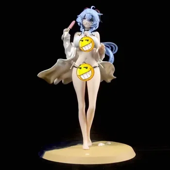 Noul Joc Genshin Impact Anime Periferice GANYU Fata de Frumusete al Doilea de Yuani de costume de Baie Desktop Model Face Parte