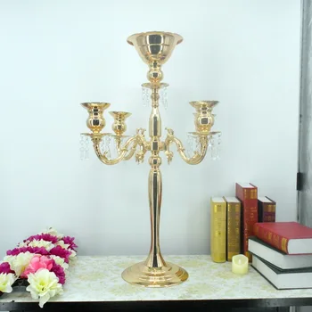 76cm inaltime suport lumanare din metal candelabru cu 5 brate lumanari de nunta petrecere acasă deocration