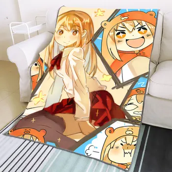 Anime Pătură Himouto! Umaru-chan Doma Umaru Pătură de Canapea Carouri de Pluș Pătură Fleece Pătură Decorative Dropshipping Cuvertură de pat