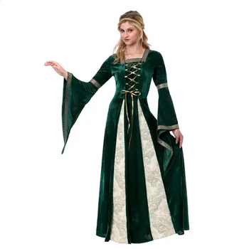 Adult Grec Printesa Regina Halloween Costume Medievale Europene Epocă Curtea Reginei Cosplay Dress