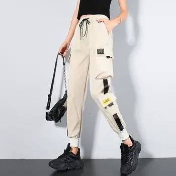 Casual Pantaloni De Marfă Vrac Streetwear Blugi Largi Femei Supradimensionat High Street Pantaloni Drepte Cu Talie Înaltă Streetwear Largi Picior Q07