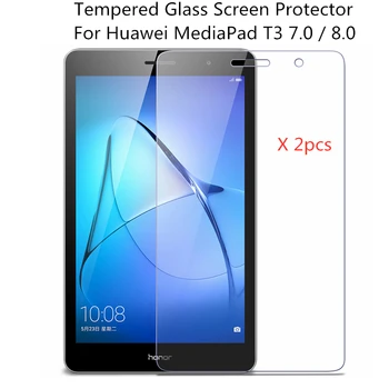 2 buc/lot 9H Temperat Pahar Ecran Protector Pentru Huawei MediaPad T3 8.0 7.0 3G 4G WiFi Tableta, Folie de Protectie Pentru KOB-L09 KOB-W09