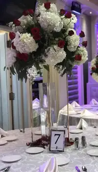 Nou stil de Metal de Aur Nunta Aranjament de Flori Standuri pentru masă de nuntă senyu01295