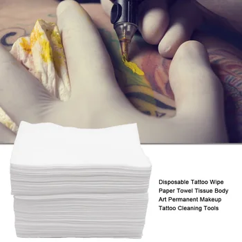 70pcs de Unică folosință Tatuaj Ștergeți Prosop de Hârtie Țesut Corp de Artă Tatuaj Machiaj Permanent Instrumente de Curățare Tatuaj Consumabile accesorii