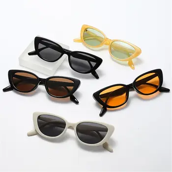 Retro UV400 Mici Ochelari Ochi de Pisica ochelari de Soare ochelari de Soare pentru Femei Barbati Shades Ochelari de Soare