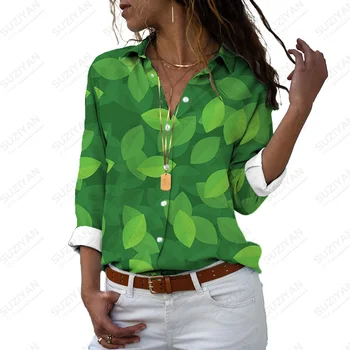 Camisa Elegant Tricou Femei De Moda Temperament Femei Bluza V-Neck Maneca Lunga Casual Femeie Butonul De Sus