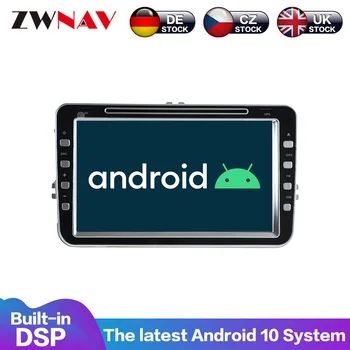 Android 10 PX6 4+64G Cu DSP Carplay Ecran IPS Pentru VW 2 2009-2010-2011-2012 MARELE ECRAN Automată, AC, Radio Stereo, GPS Navi Mul