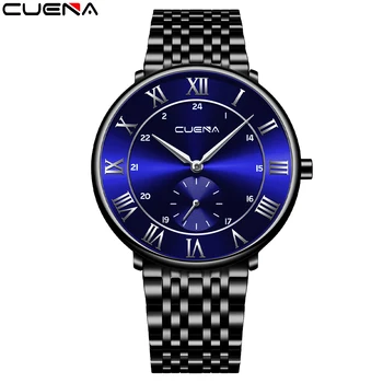 CUENA de Lux pentru Bărbați Ceas 2022 Noua Moda Simplu din Oțel Inoxidabil de Aur de Argint de Apelare Bărbați Ceas Casual Cuarț Ceas Reloj hombre