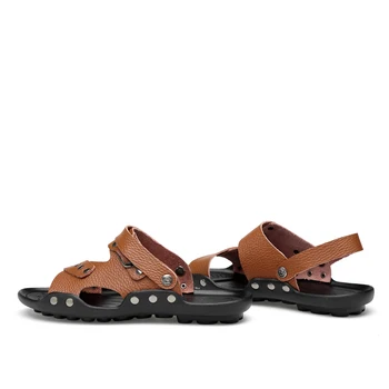 sandale-men rasteira om autentic masculina 2020 sandles hombre clasic de cauciuc playa sandalle sandale ritable slide plate ete v