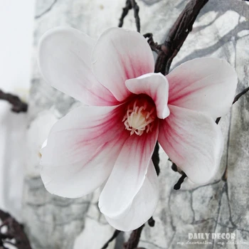 185cm lung 3D de mare artificială azalee magnolia albă cuci tulpina lunga arbitrare îndoire nouă de mătase floare de viță de vie 6pcs/ lot