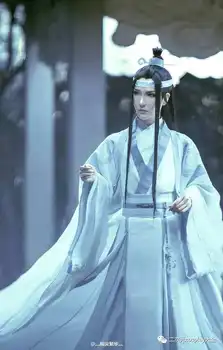 Lan Wangji Cosplay Maestru de Demonic Cultivarea Costum Han Guangjun Adult Mo Dao Zu Shi Costum Set Complet