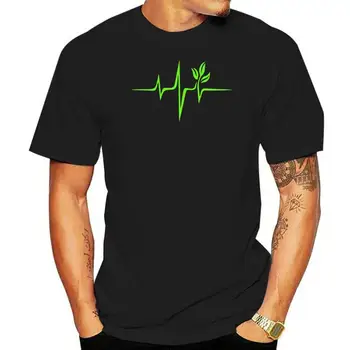 Green Day T Shirt Pulsului Inimii Verde Vegan Frecvență Val de Pământ Planet T-Shirt Mâneci Scurte 100 Bumbac Tricou Tricou XXX