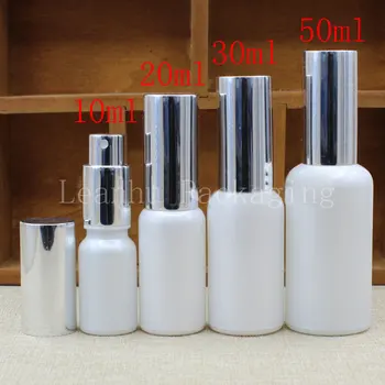 En-gros de 10 ml 20 ml 30 ml 50 ml Spray de Argint Sticla,Alb Perlat, Flacon de Sticlă,Toner/Ulei Esențial de Ambalare Container