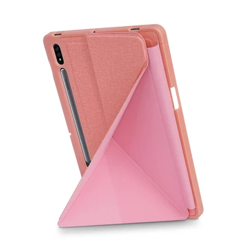 Premium din Piele de Caz pentru Samsung Galaxy Tab S7 Folio Pliere Acoperi T870 T875 S8 2022 X700 X706 Smart Cover