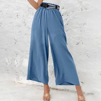 Confortabil Pantaloni Largi Atractiv Moale Femei Pantaloni Casual, Talie Mare Pentru Femei Pantaloni Lungi