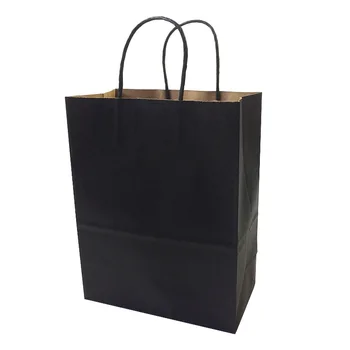 10 BUC/lot hârtie neagră de cadou sac cu mânere la Modă pânză pungi de Hârtie pungă de cumpărături 27*21*11 cm