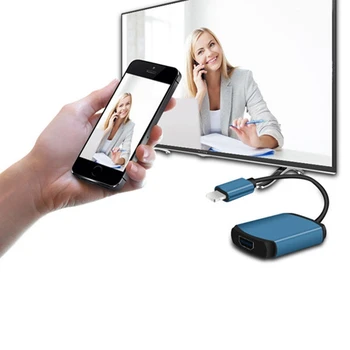 Mobile wireless WiFi același ecran dispozitiv Push comoara HDMI, împingeți oglinda Airplay pentru a conecta TV proiecție, fulger la HDMI,iOS