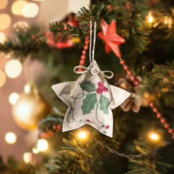 Agățat De Crăciun Ornament Decor Pom De Crăciun Fulg De Nea Elan Star Copii Cadouri De Anul Nou Acasă Pandantiv Acasă Decoretion