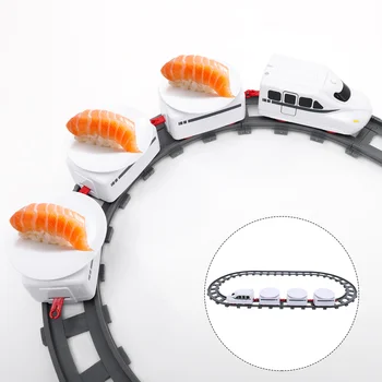Tren Sushi Set De Jucării Electrice Masă Rotativă Transportoare Beltfor Copii De Servire Jucării De Crăciun Placa Carusel Jucarie Pista De Afișare