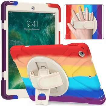 De caz Pentru iPad 5-a a 6-a Generație de Caz pentru Apple iPad 9.7 2017 2018 A1822 A1823 A1893 colorat de Acoperire rezistent la Șocuri Pentru iPad 5 6 Capa