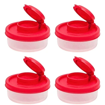 Fierbinte SV-Sare Și Piper Shakers Umiditate Dovada Sare Agitator Cu Roșu Acoperă cu Capace de Plastic Etanș Spice Borcan Dozator